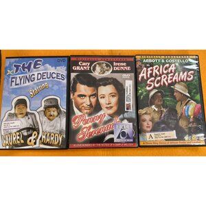 Classic Comedy DVD’s: The Flying Deuces Penny Serenade & Africa Screams For Movi